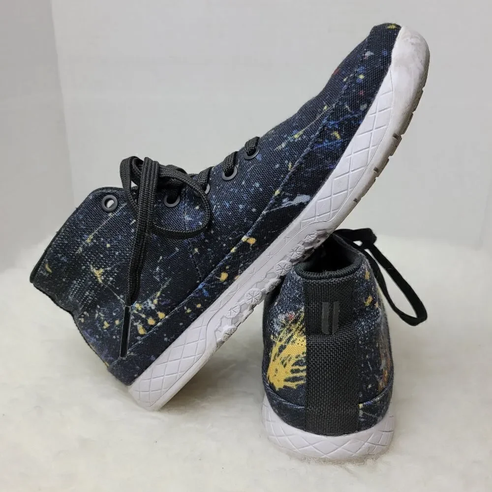 NoBull Project Splatter Mid Canvas Trainer Womens Sneaker Shoes Size 8